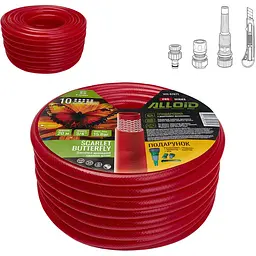 Шланг армований 3-х шаровий Alloid Building Tools Scarlet Butterfly 3/4" 20 м (WH-67671) - мініатюра 6