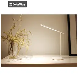 Настільна лампа ColorWay 4W with built-in battery 1800 mAh USB in/out 5V*1A, white (CW-DL02B-W) - мініатюра 5