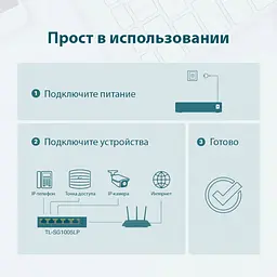 Коммутатор TP-Link TL-SG1005LP (TL-SG1005LP) - миниатюра 3
