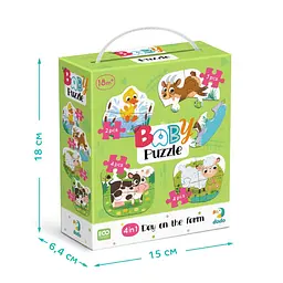 Дитячий пазл 4 в 1 "Baby puzzle. День на фермі" 300687 набір 4 в 1 - мініатюра 5
