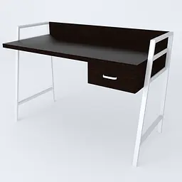 Письмовий стіл Ferrum-decor 750x1200x600 Білий метал ДСП Венге Магія 32 мм (FRD-105375) - мініатюра 5