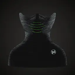 Бафф Buff Dryflx+ Neckwarmer Чорний - мініатюра 2