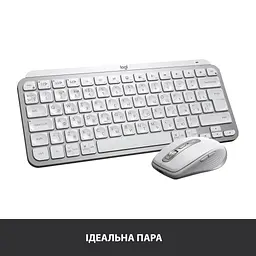 Клавіатура Logitech MX Keys Mini Wireless Illuminated UA Pale Grey (920-010499) - мініатюра 11