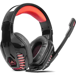 Ігрові навушники REAL-EL GDX-7650 Black/Red (EL124100043) [112560] - мініатюра 3