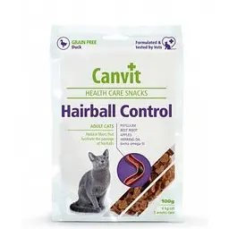 Напіввологі функціональні ласощі для кішок Canvit HAIRBALL CONTROL 100 г