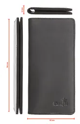 Чоловічий шкіряний гаманець Shvigel 8.5х17.5 см acs0015739 - мініатюра 5