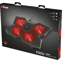 Підставка для ноутбуків Trust GXT 278 Yozu, до 17.3", RED LED, чорний 20817_TRUST - мініатюра 7
