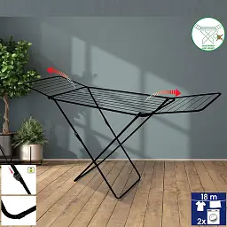 Сушарка для білизни підлогова Casa Si Kolibri Black (CS42191C06E) - мініатюра 6