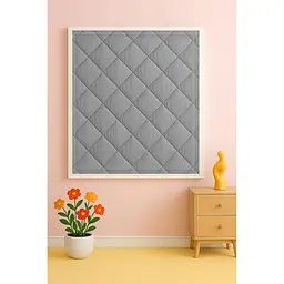 Штора теплозберігаюча на липучках Сіра H 290 x 120 см