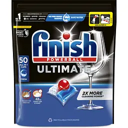 Капсули для посудомийних машин Finish Ultimate All in 1, 50 шт.