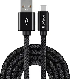 Кабель USB 2.0 AM-Type-CM, 1.0 м, чорний, 09-03T PRO Defender - мініатюра 2