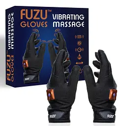 Віброрукавички (пара) FUZU Gloves Vibrating Massage Two Hands, 11 режимів - мініатюра 2