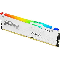 Модуль пам'яті для комп'ютера DDR5 32GB 6000 MHz Beast White RGB EXPO Kingston Fury (ex.HyperX) (KF560C30BWEA-32) - мініатюра 2