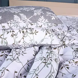 Комплект дитячої постільної білизни MirSon Ranforce Elite 17-0668 Grey Blooms 110х140 см сіро-білий (2200009930911) - мініатюра 5