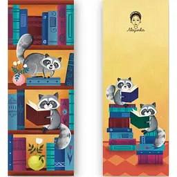 Закладки для книг Люцинка "Єноти. Книжкова полиця" 1 шт. (ЛК000000090) (2000000000090) - мініатюра 2