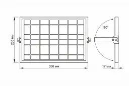 LED прожектор автономний VIDEX 1000LM 5000K 3.2V - мініатюра 10