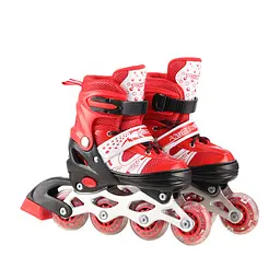 Роликові ковзани Bambi RL2501(Red) колеса PVC, розмір S (30-33), зі світлом