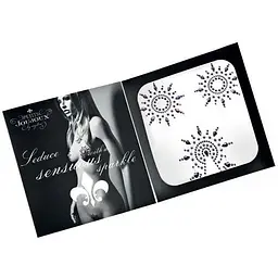 Пестіс з кристалів Petits Joujoux Gloria set of 3 - Black/Purple, прикраса на груди та вульву - мініатюра 3