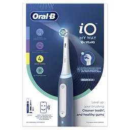 Електрична зубна щітка Oral-b Braun iO 4 My Way Blue + футляр - мініатюра 2