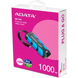 Накопичувач SSD USB 3.2 1TB SC740 ADATA (SC740-1000G-CBU) - мініатюра 6
