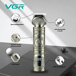 Тример для стрижки з LED-дисплеєм VGR V-962 - мініатюра 3