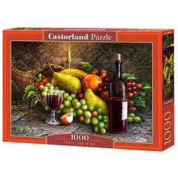 Пазл Castorland Натюрморт "Фрукти та вино" 1000 ел. (C-104604)