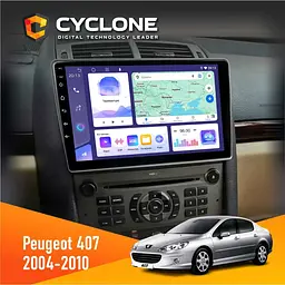 Штатна магнітола Peugeot 407 2004-2010 Cyclone C9-011 4x64, DSP Cyclone (НФ-00007099)