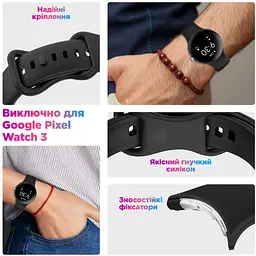 Ремінець ArmorStandart для Google Pixel Watch 3 45mm/Pixel Watch 4 45mm Black (ARM84019) [161546] - мініатюра 6