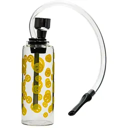 Трубка курильна скляна №HL-232 Смайл Yellow (16619)
