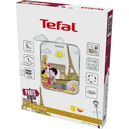 Ваги кухонні Tefal Optiss Decor 5 кг скло AAAx2 в комплекті різнокольорові (BC5125V1) - мініатюра 3