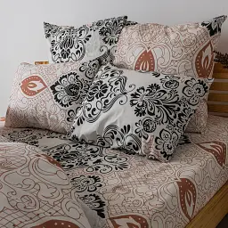 Комплект постільної білизни ТЕП Soft Dreams Turkish євро 70x70 бежевий - мініатюра 6