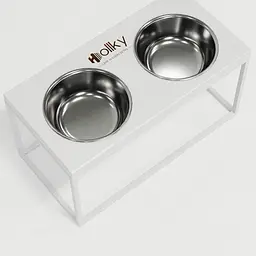Hollky Base L — миски на підставці для середніх і великих собак (2 × 0,95 л, висота 20 см) - мініатюра 5