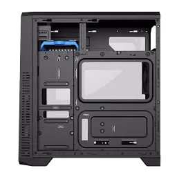 Корпус GameMax G561 Black, без БЖ, Midi Tower, ATX / Micro ATX / Mini ITX, 1хUSB 3.0, 2хUSB 2.0, 3x120 мм LED, 424x200x452 мм - мініатюра 7