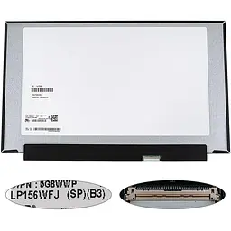 Матриця 15.6 LP156WFJ-SPB3 (1920*1080 40pin(eDP IPS 120HZ 16.7M 45% NTSC) LED SLIM(без планок та вушок) матова роз'єм