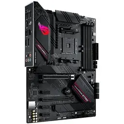 Материнська плата Asus Rog Strix AM4 (B550) B550-F Gaming, B550, 4xDDR4, CrossFire, Int.Video(CPU), 6xSATA3, 2xM.2, 1xPCI-E 16x 4.0, 1xPCI-E 16x 3.0, 3xPCI-E 1x 3.0, ROG SupremeFX, I225-V, 8xUSB3.2/4xUSB2.0, HDMI/DP, ATX - мініатюра 3