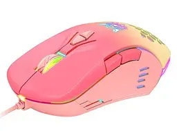 Комп'ютерна мишка Onikuma C15 з RGB підсвіткою та 800-6400 DPI дротова для ПК і ноутбука Рожева - мініатюра 2