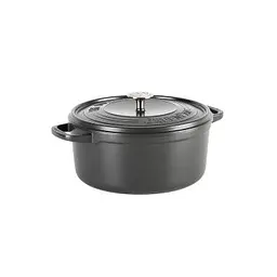 Каструля з кришкою GreenPan Featherweights 28 см 6,3 л з керамічним покриттям чорний (CC005057-001) - мініатюра 1