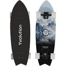 Скейтборд Yvolution Fishtail Cruiser LED 76 см синій (YS52B2) - мініатюра 2
