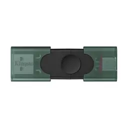 Флеш-накопичувач Kingston 256GB DataTraveler DuoG2 USB-A + USB-C 3.2 Gen 1 Чорний/Зелений