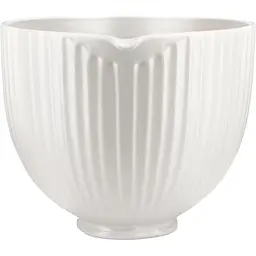 Чаша KitchenAid 5KSM2CB5PCC керамічна, з ручкою, текстурована 4.7 л біла (5KSM2CB5PCC) - мініатюра 2