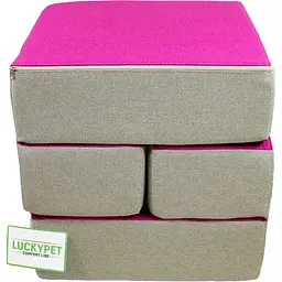 Сходинки-трансформер Lucky Pet Еверест, 60х40х36 см, фуксія - мініатюра 5