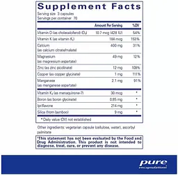 Вітаміни при остеопорозі Pure Encapsulations +CAL+ with Ipriflavone 350 капсул - мініатюра 2