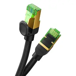 Кабель Baseus High Speed CAT8 40 Gigabit Ethernet Cable (Braided Cable)10m B0013320C111-07 Black - мініатюра 5