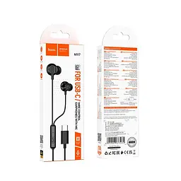 Навушники Hoco Victory universal digital earphones with microphone Type-C M117 |1.2m| - мініатюра 2