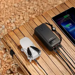 УМБ VEGER Built-in LED Flash 56000mAh 202,2Wh 3.7V Black (VG-W5001C) - мініатюра 7