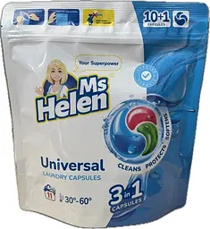 Капсули для прання універсальні Ms.Helen 10+1 шт