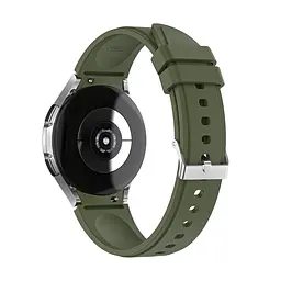 Ремінець для Samsung Galaxy Watch 4 44mm - хакі ширина кріплення 20мм силікон Watchbands Galaxy Classic (W43-5WB43968540) - мініатюра 2
