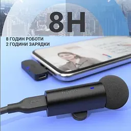 Мікрофон Fifine (M6) Wireless Black (M6) - мініатюра 8