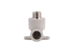 Кут Thermo Alliance 1/2" 90° d 20мм поліпропіленовий 1/2"З настінний, з кріпленням для поліпроп. труб (DSE501) - мініатюра 5