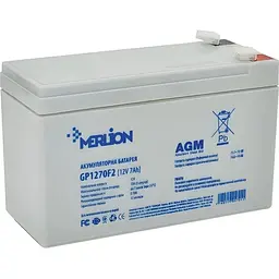 Акумулятор Merlion GP1270F2 AGM 12V/7Ah/84Wh [110125]